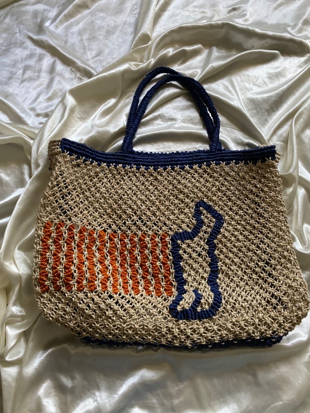 The Jacksons Breton Dog Jute Tote Bag Weiner Dog Daushaund - Picture 5 of 6
